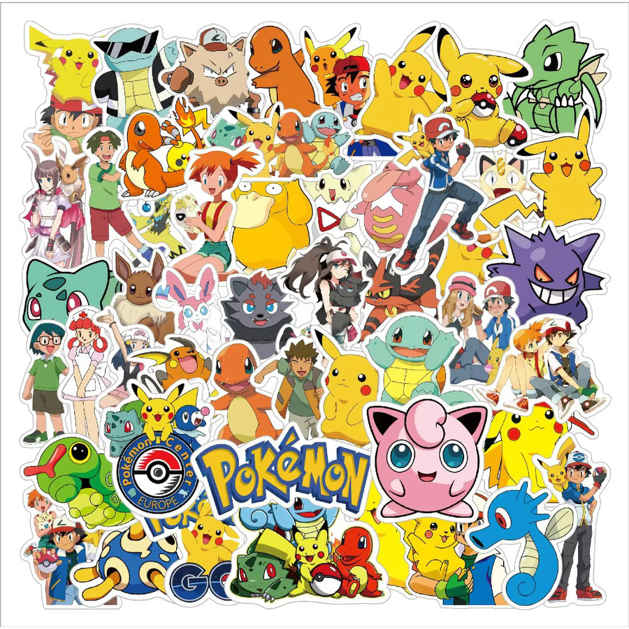 TAKARA TOMY Kinder-Party-Spielset, Schlüsselanhänger, Stempel, Aufkleber, Pikachu-Ballon, Geschenktüte, Cartoon-Armband - Bild 3