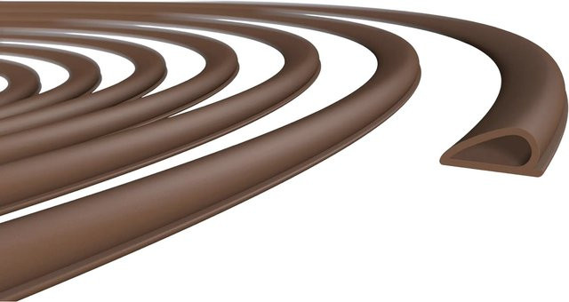 Roro Universaldichtung ACA 5792 selbstklebend Braun Profil D aus Kunststoff 10 mm x 5 m - Bild 1