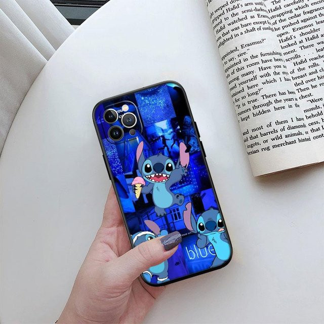 Cartoon Stitch Handyhülle für Motorola Moto Edge 60 70 G86 G56 G54 E14 G04S G45 G64 Pro Power Neo Fusion in Blau - Bild 1