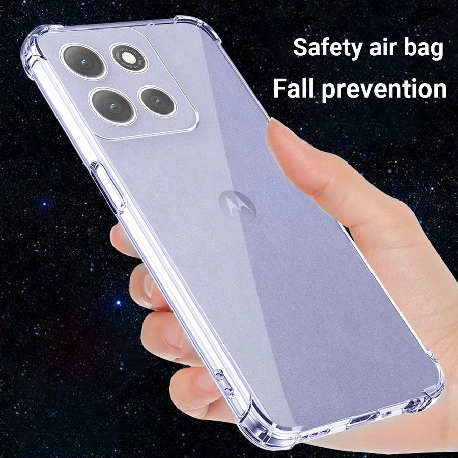 Transparentes Silikon-Schutzcover für Motorola Moto G86 Power, G67 Power, G56 und G06 mit Airbag-Schutzfunktion - Bild 3