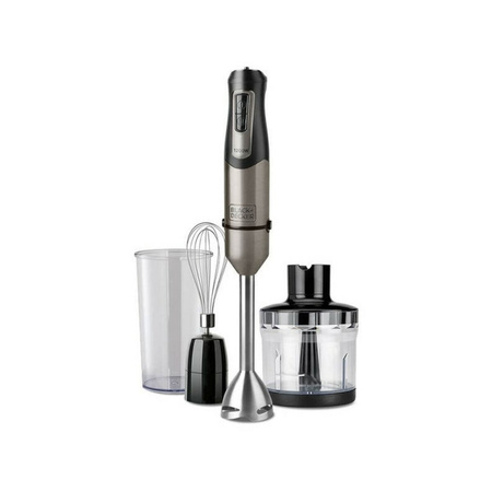 Black+Decker Pürierstab BXHBA1200E, 1200 W, Schwarz, Transparent
