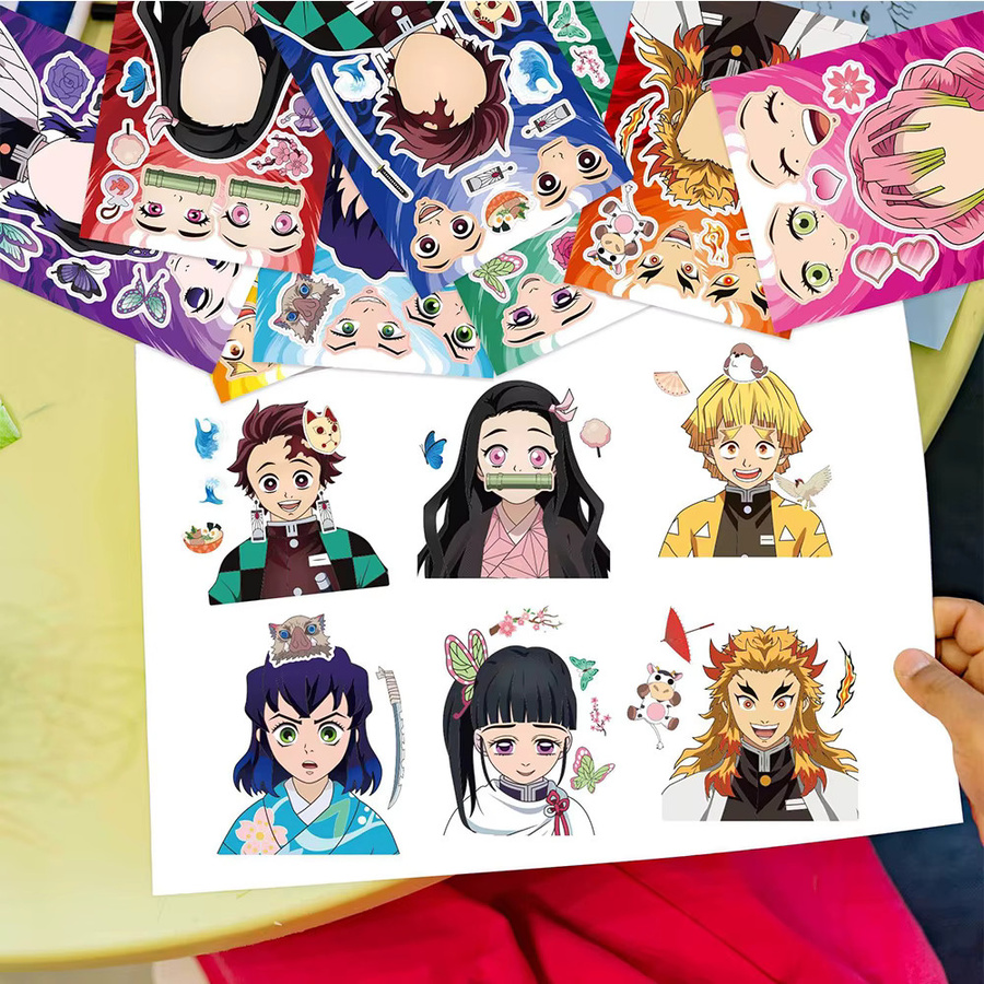 Bandai Anime-Dämonentöter-Puzzle-Aufkleber, Bunt / Mehrfarbig, Set / Bundle - Bild 5