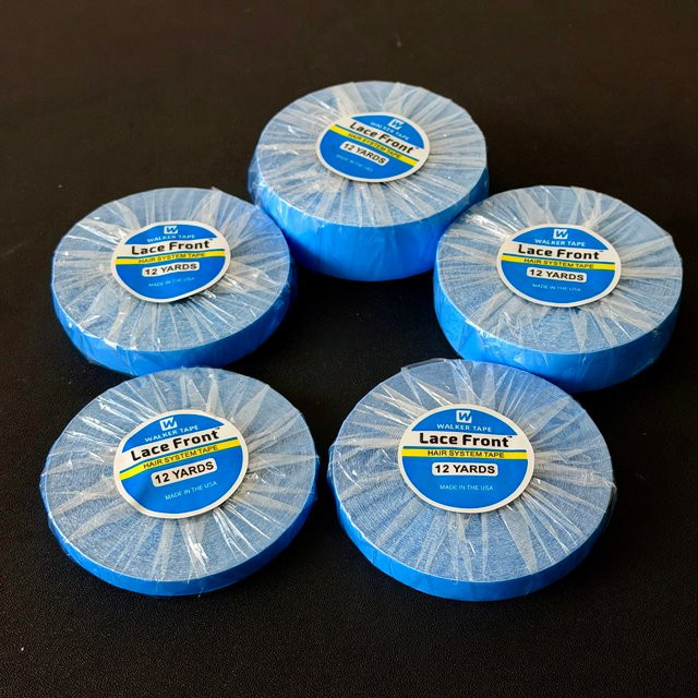 WalkerTape Lace-Front-Support-Tape, blau, doppelseitig klebend, 12 Yards - Bild 1