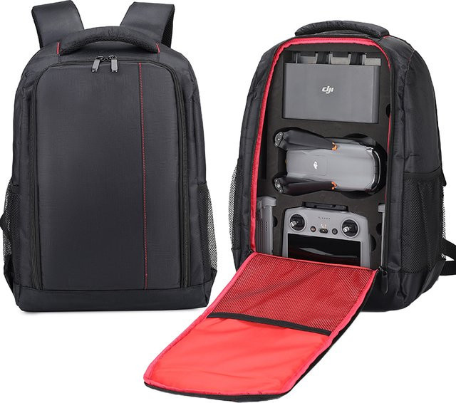 SKSKTU Wasserdichter Nylon-Rucksack für DJI Air 3 RC 2 und RC-N2 Fernbedienungen in Schwarz - Bild 1