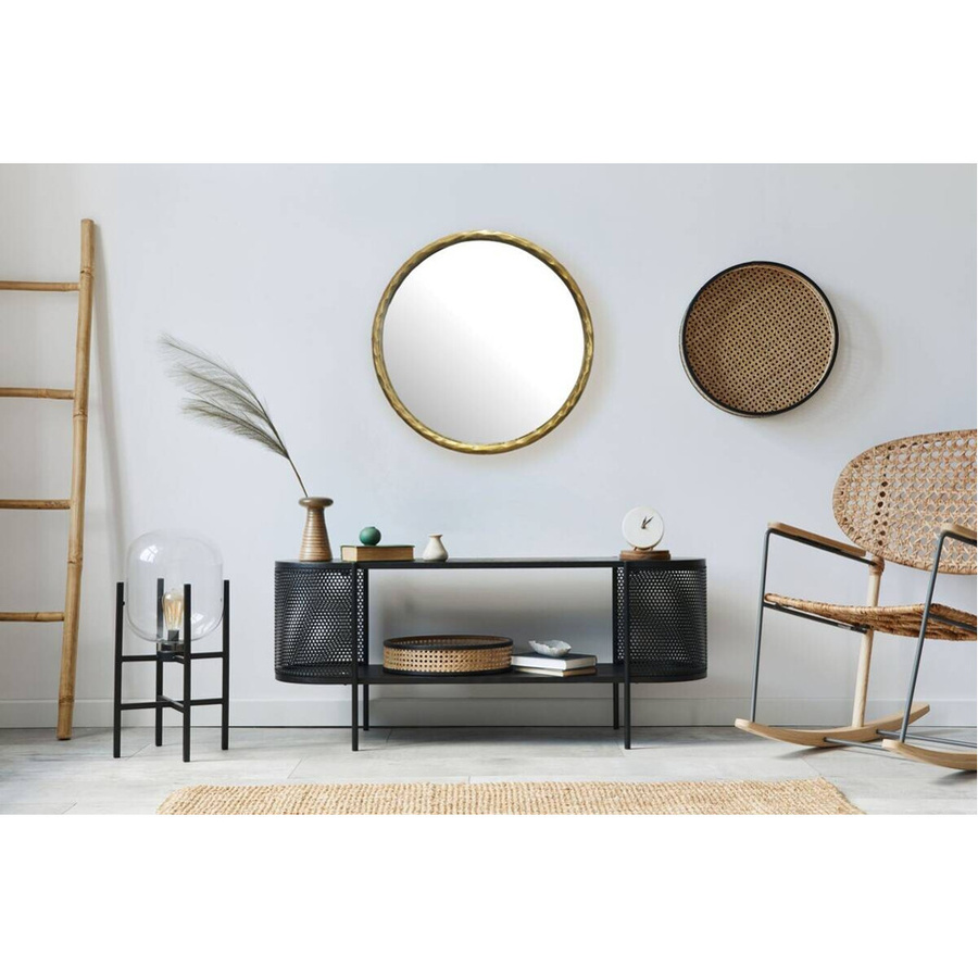 Wohnling Wandspiegel rund aus Metall in Gold mit Vintage-Eleganz, Durchmesser: 60 cm - Bild 2