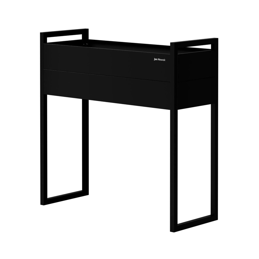 JAN NOWAK Blumenkübelabdeckung MARGARET aus Metall in Schwarz, H x B x T: 100 x 100 x 38 cm - Bild 2