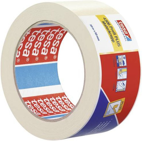 tesa Profi PLUS Malerkrepp tesakrepp beige Breite: 50 mm, Länge: 50 m - Bild 1