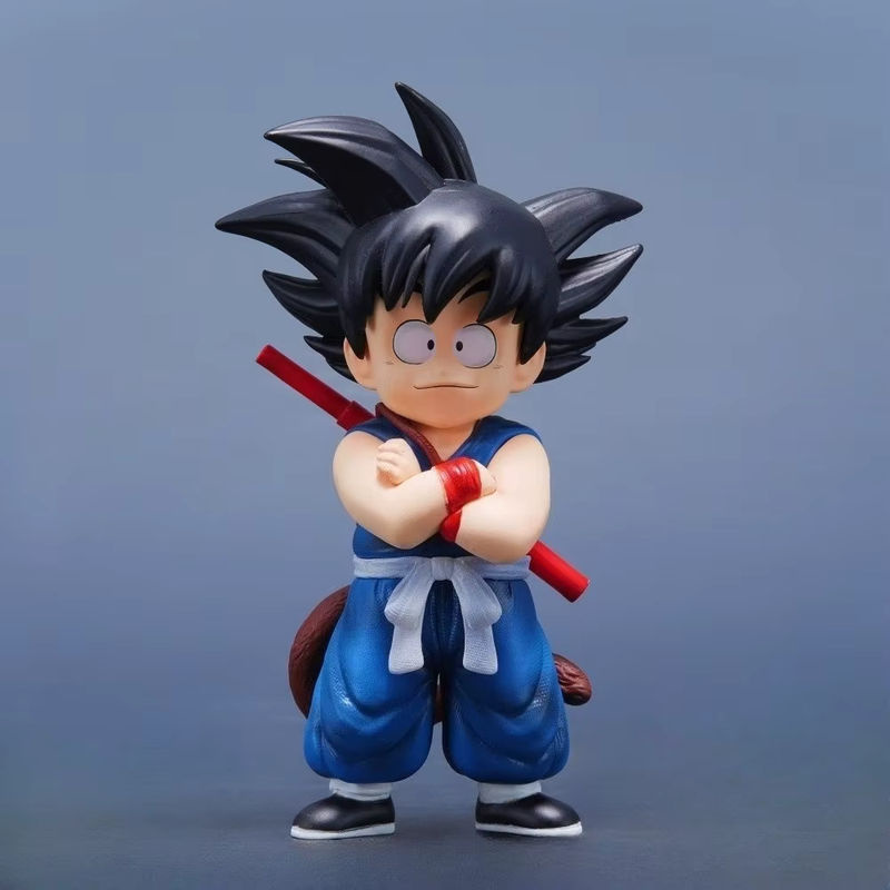 Bandai Dragon Ball Anime Figur Kindheit Goku Actionfigur aus Kunststoff in Blau, Höhe: 14 cm - Bild 2