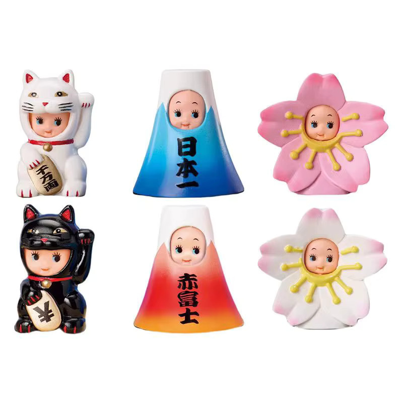Banpresto Spot-Changing Chibi Doll Blind Box Lucky Cat Mount Fuji Kirschblüte, Mini Actionfigur - Bild 4