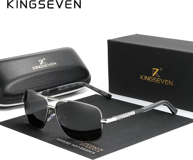 KINGSEVEN Sonnenbrille, Aluminium, Vollrand, Unisex, polarisiert - Bild 1