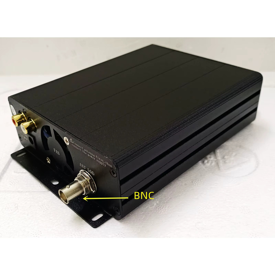 Wishcolor ST-15B V3 Stereo-Verstärker FM-Rundfunksender mit 15W Leistung, 76MHz-108MHz, Audio- und Mikrofoneingang mit BNC-Schnittstelle, Schwarz - Bild 2
