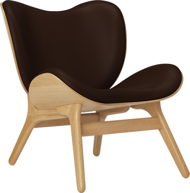 UMAGE A Conversation Piece Sessel in Braun mit Eichenholzgestell und Stoffbezug - Bild 1