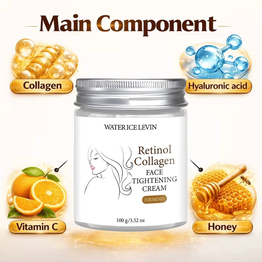 WATER ICE LEVIN Gesichtscreme mit Retinol, Kollagen, Bienengift, 100g - Bild 4