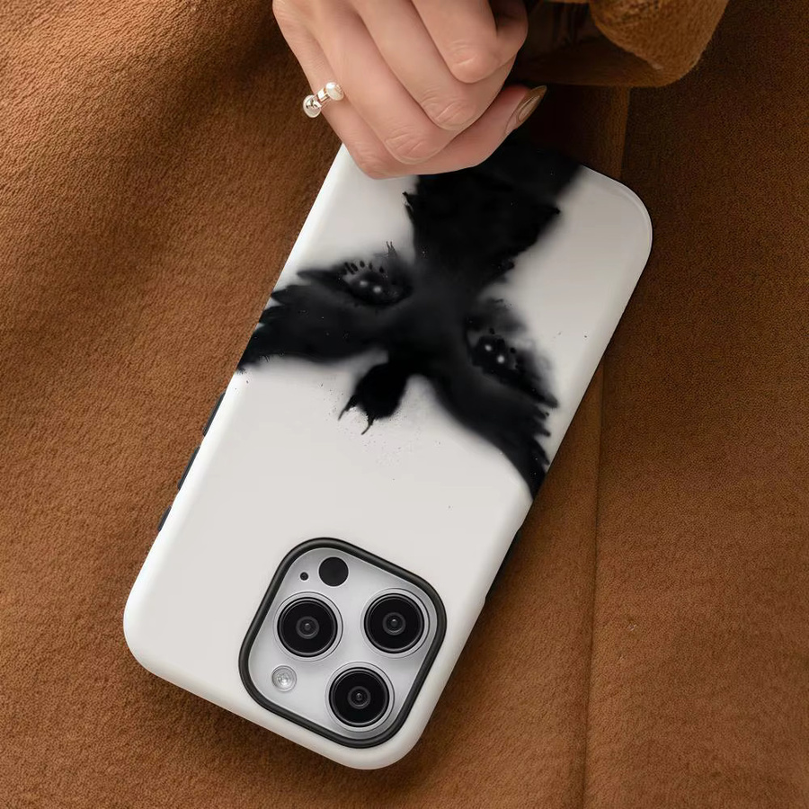 R-Rich Amiri Grit & Grace Handyhülle für iPhone 17 16 15 14 13 12 Pro Max Plus mit glänzender HD-Doppelschicht-Flüssigkeitshartschale - Bild 4