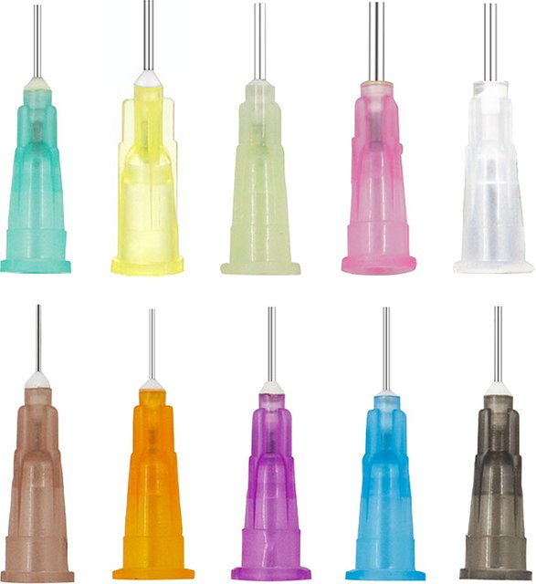 100 Stück Klebespendernadeln mit 6,5 mm Durchmesser für Kleber und flüssige Lotpaste, 16–27 g - Bild 1