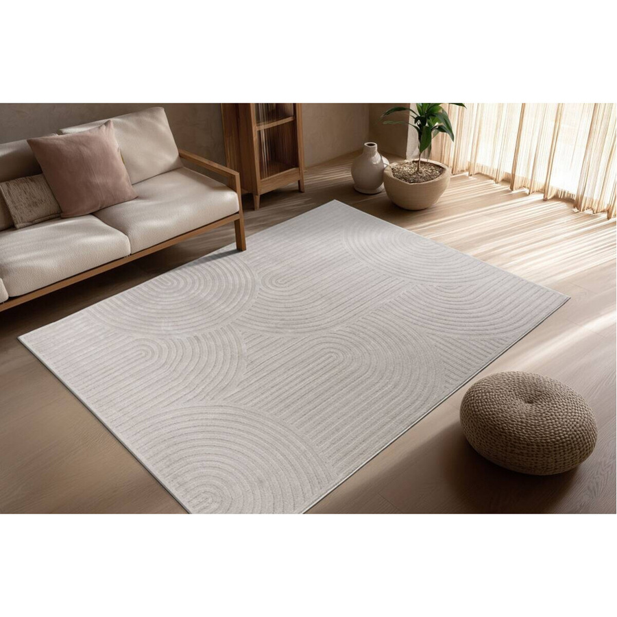 Kayoom Teppich Bandito 325 in Silber, modern und pflegeleicht, B/L: 200 x 290 cm - Bild 2