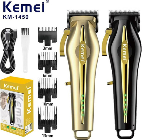 Kemei KM-1450 Elektrischer Haarschneider, Gold, Unisex