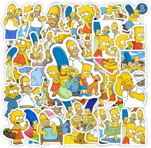 Wasserdichte Cartoon Comedy Aufkleber für Laptop, Telefon und Gepäck in Multicolour - Bild 1