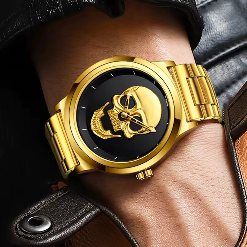 LIGE Armbanduhr Quarz, Edelstahl, Schwarz, Herren - Bild 5