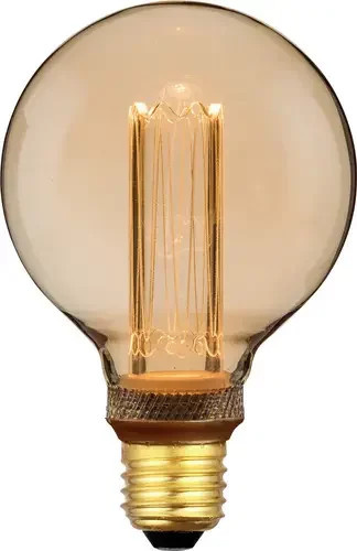 Nordlux LED Globeform E27 Leuchtmittel, 3.5W, dimmbar, Transparent/Braun, Warmweiß, Durchmesser: 95 mm, Höhe: 144 mm - Bild 1