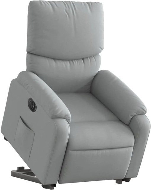 vidaXL Relaxsessel mit elektrischer Aufstehhilfe in Hellgrau aus Stoff Modell 4 - Bild 1