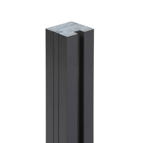 Floraworld Pfosten für Steckzaun-System zum Aufdübeln aus Aluminium, anthrazit, Höhe: 180 cm, B/T: 6,8 x 6,8 cm - Bild 2