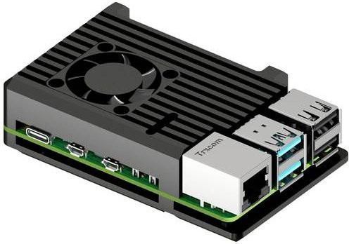 JOY-IT Armor Case BLOCK ACTIVE SBC-Gehäuse aus Aluminium für Raspberry Pi 5 in Schwarz mit Air Cooler - Bild 2