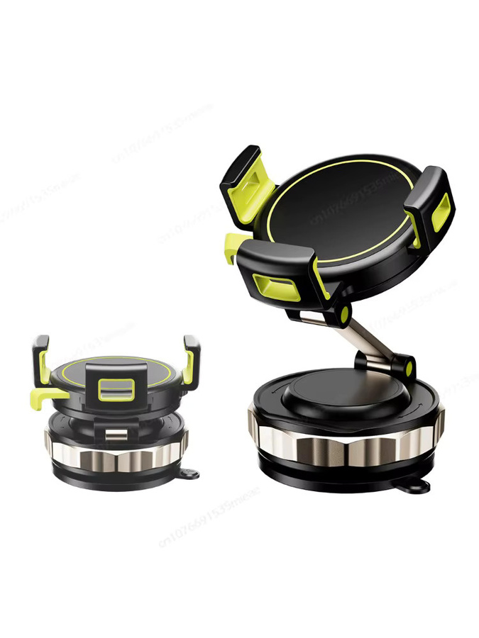 Universal 360 Grad einstellbare Vakuumsauger-Magnethalterung für das Auto in Schwarz, faltbare GPS-Halterung für iPhone, Samsung und Huawei - Bild 7