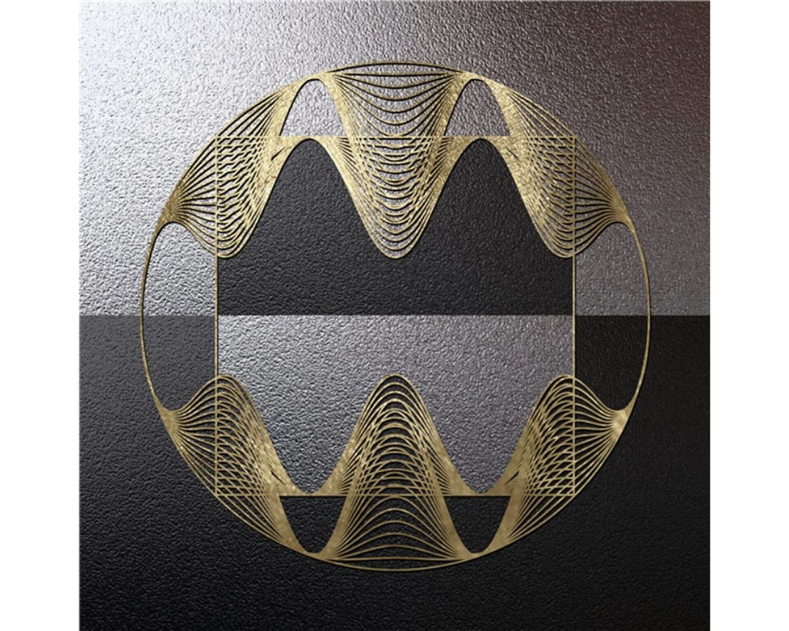 TPFLiving Kunstdruck auf Leinwand Abstrakt Gold Schwarz ohne Rahmen B/B: 40 x 40 cm - Bild 1