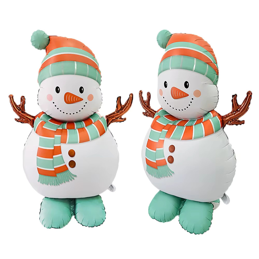 LQZZY Aufblasbarer Weihnachts-Schneemann Folienballon, stehend, Weihnachtsdekoration - Bild 2