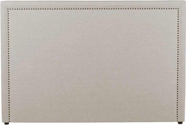 Vente-unique Bettkopfteil Alvise in Beige, modern gepolstert, Breite: 150 cm, Höhe: 115 cm, Tiefe: 7 cm - Bild 1
