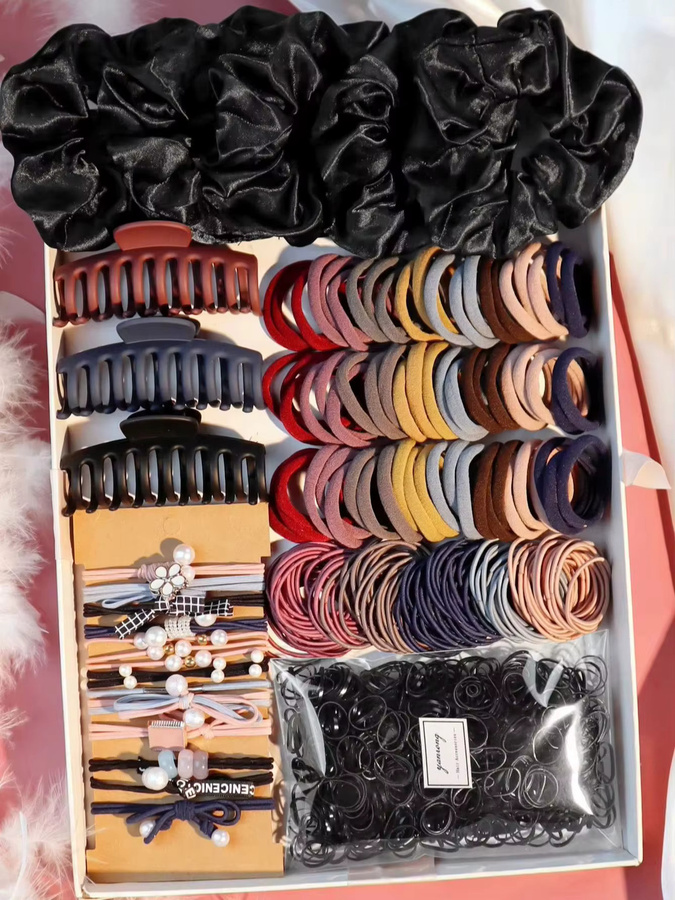 yanrong Haarschmuck Set, Dunkle Farbe, Damen, Mädchen - Bild 5