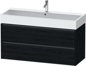 Duravit Waschtischunterschrank Ketho.2 in Weiß mit 2 Schubladen, wandhängend, B: 118,4 cm, T: 46,0 cm, H: 54,9 cm - Bild 1