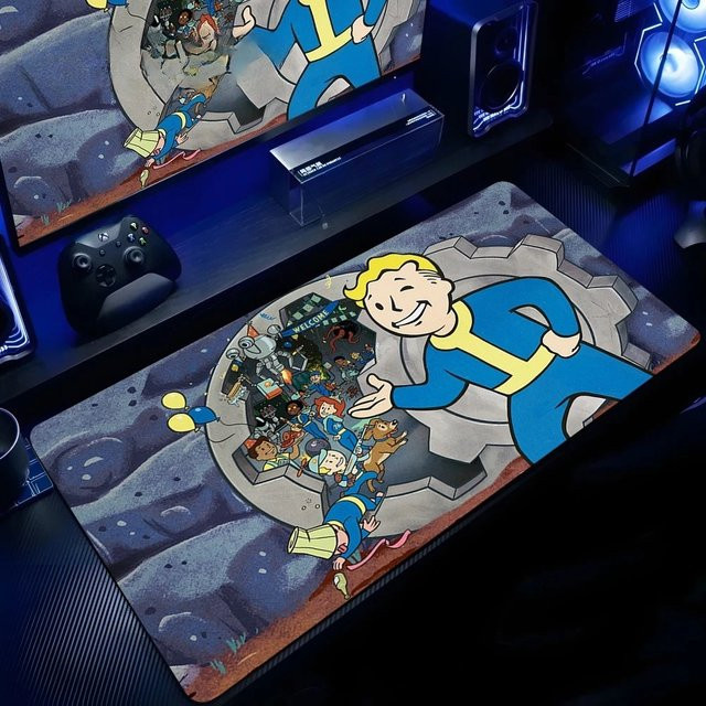 Potdemiel XXL Gaming-Mauspad aus Leder in Multicolour für Laptop und PC - Bild 1