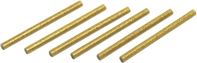 LUX-TOOLS Heißklebepatronen Gold Ø 8 mm, 12 Stück - Bild 1
