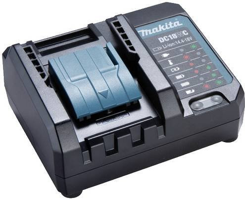 Makita Kompaktladegerät DC18WC für Li-Ion Akkus in Schwarz-Grün - Bild 2