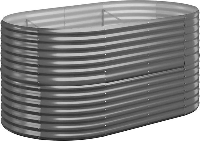 Furnicato Hochbeet aus verzinktem Stahl in Anthrazit, B/T/H: 152 x 80 x 68 cm - Bild 1
