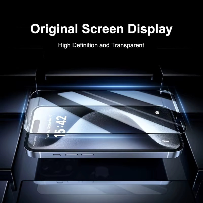 Samsung Displayschutzfolie aus gehärtetem Glas, transparent, passend für Samsung Galaxy A55 5G, A54, A53, A52, A51, A35, A34, A25, A15 und weitere Modelle - Bild 3