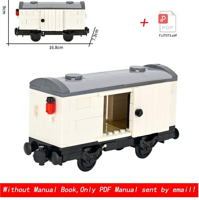 MOC Stadt Zug Rheingold Doppeldecker Transportfahrzeug Waggon, grau, ab 14 Jahren - Bild 1