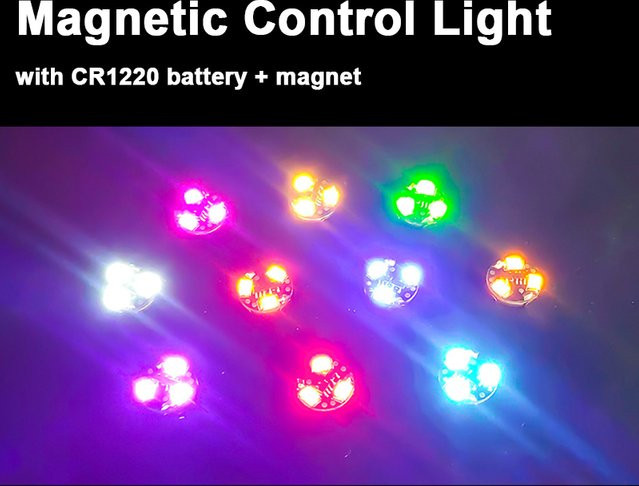 3er-Set Magnetische Drahtlose LED Lampen mit Fernbedienung und Warmweißem Licht für Lego Modelle und Szenen-Layouts - Bild 1