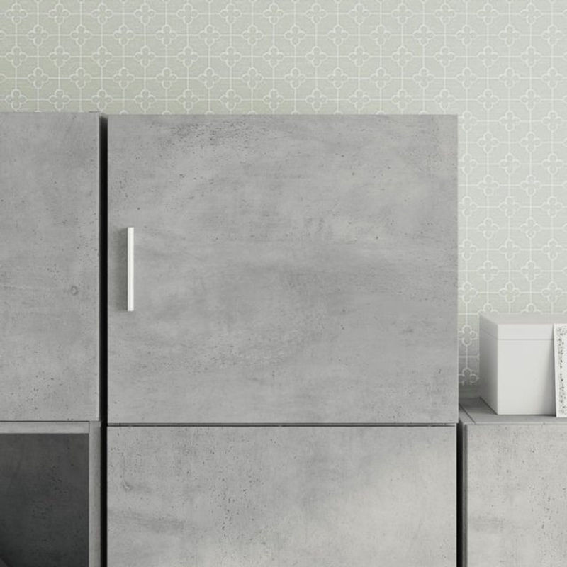 Vidaxl Wandschrank Modern in Grau aus Holzwerkstoff mit Drehtüren B: 45 cm, H: 45 cm, T: 40 cm - Bild 1