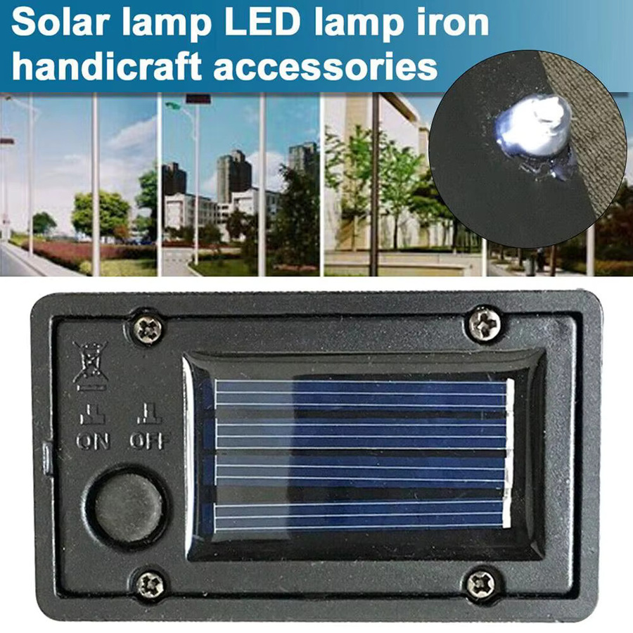 Wasserdichte Solarbatterie-Aufbewahrungsbox für Garten-LED-Rasenlampen in Schwarz - Bild 4