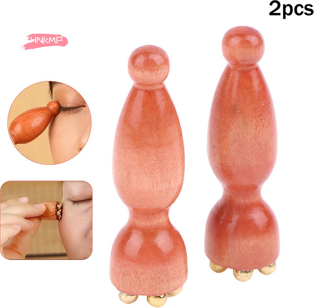 HNKMP Gua Sha Werkzeug aus Palisander, 2 Stück, Gesicht und Augen, Unisex - Bild 1