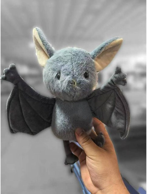 Brooks Fledermaus, Plüschtier, 30cm, Grau - Bild 1