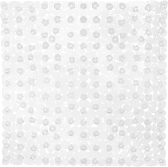 Rutschfeste Relaxdays Duschmatte aus PVC in Transparent, B/B: 53 x 53 cm - Bild 1