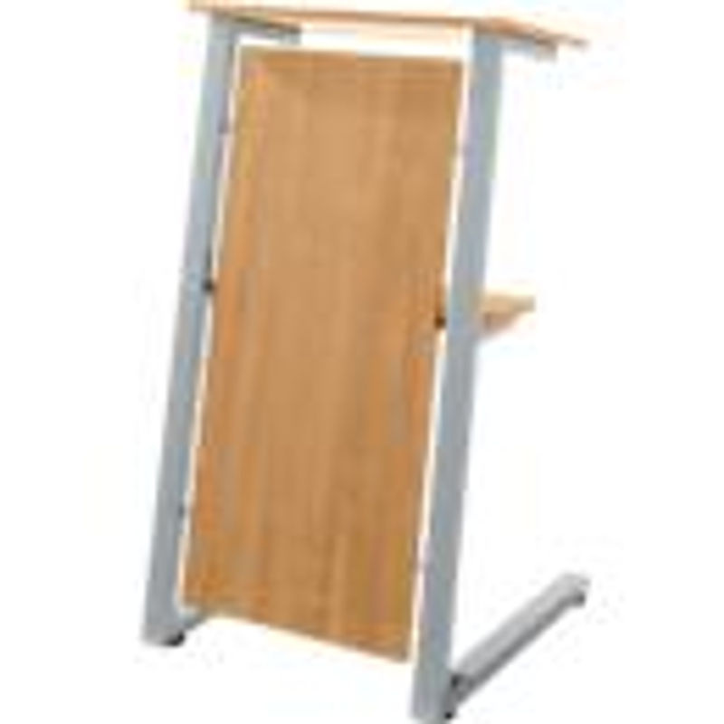 Schäfer Shop Select Stehpult höhenverstellbar aus Stahlrohr und Spanplatte in Buche, B: 59,0 cm, T: 62,0 cm, H: 112,0 cm bis 106,0 cm - Bild 3