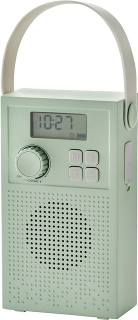 TRONIC Badradio in Grün mit USB-C und USB-A Anschlüssen - Bild 1