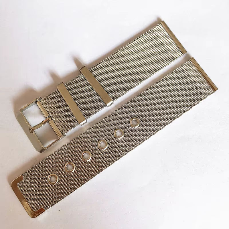 Aotelayer Uhrenarmband Edelstahl, Milanaise, Silber, Unisex - Bild 4