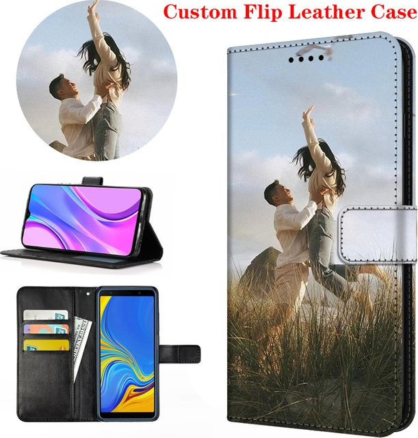 MEAFORD DIY Leder Handyhülle mit Wallet-Funktion für iPhone 16 15 14 13 12 11 Pro Max Mini SE in Schwarz - Bild 1