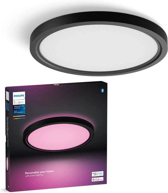 Philips Hue LED-Panel Tento White & Color Ambiance S Schwarz Ø 29,1 cm - Bild 1